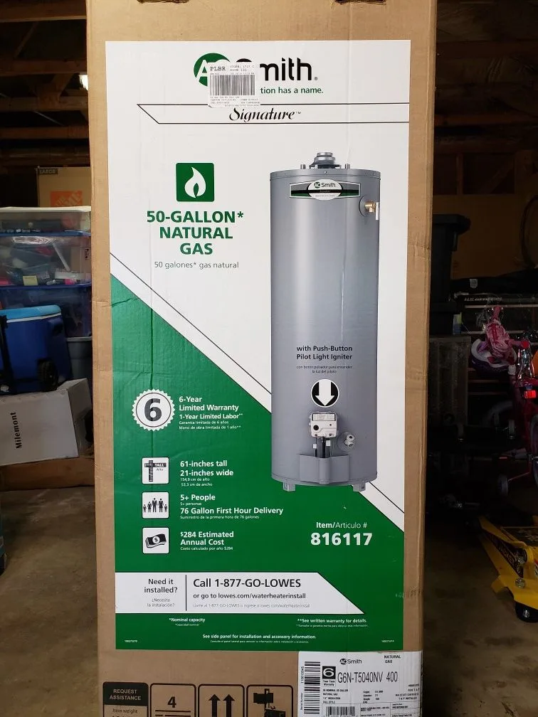 A.O. Smith Signature gas water heater