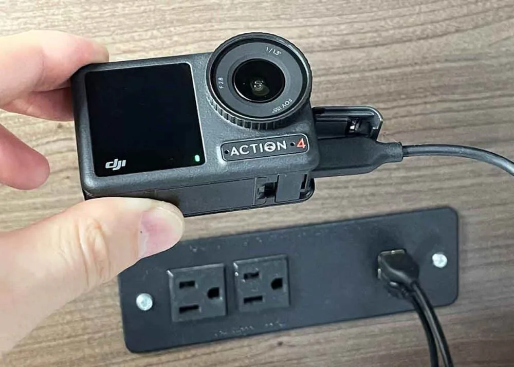 action camera charging troubleshooting flowchart