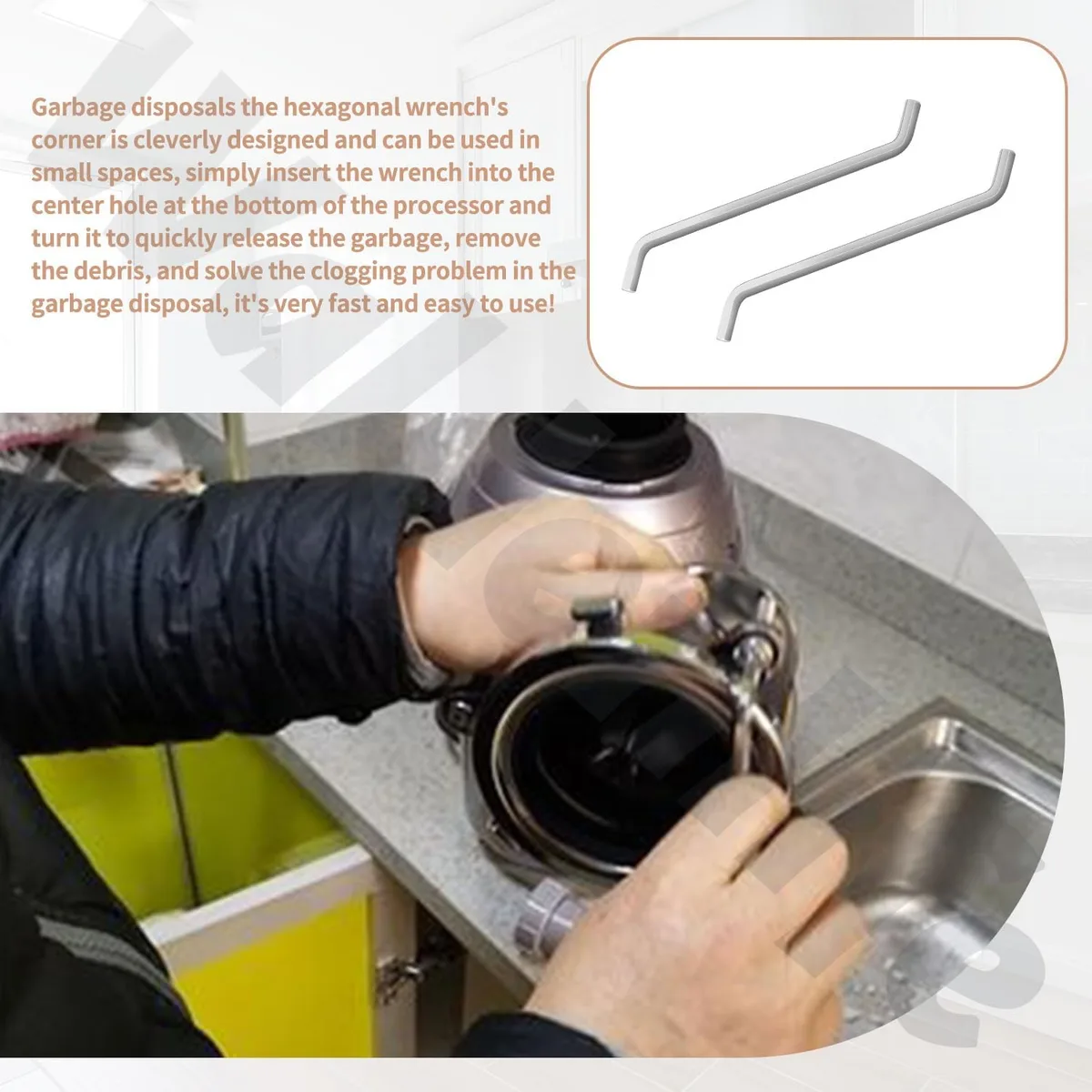Allen wrench / hex wrench socket on motor shaft