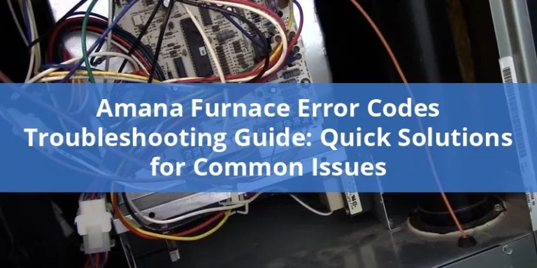 Amana Furnace Troubleshooting Manual