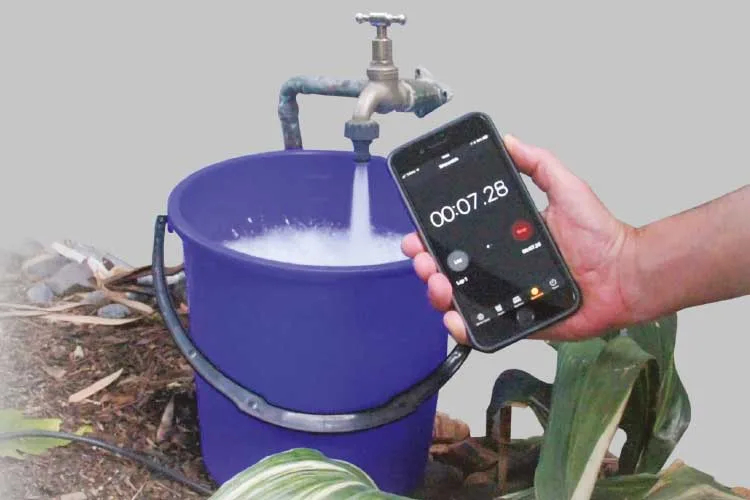 bucket flow test