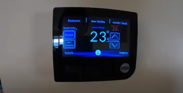 Carrier Infinity thermostat error code display