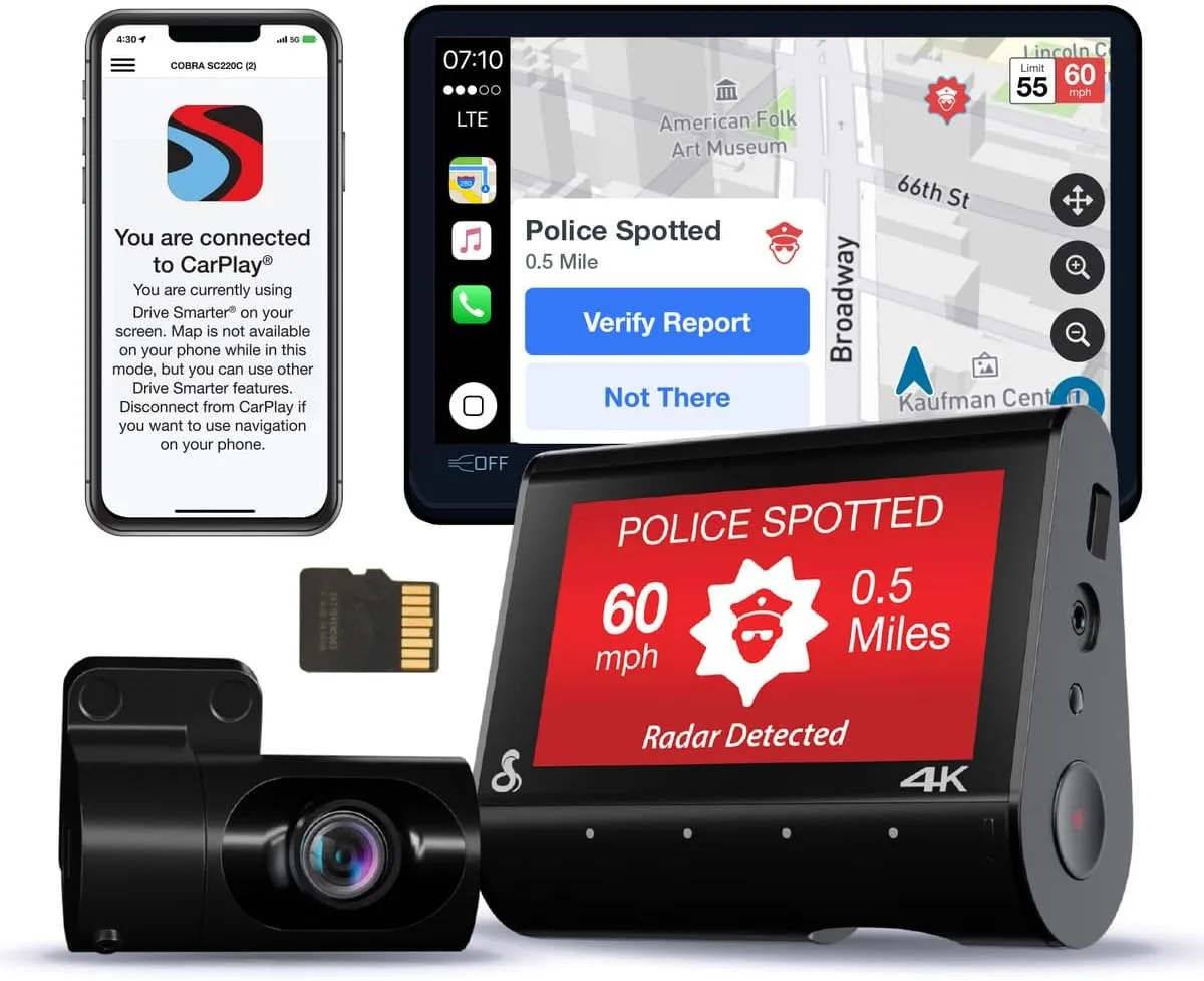 Cobra camera app interface