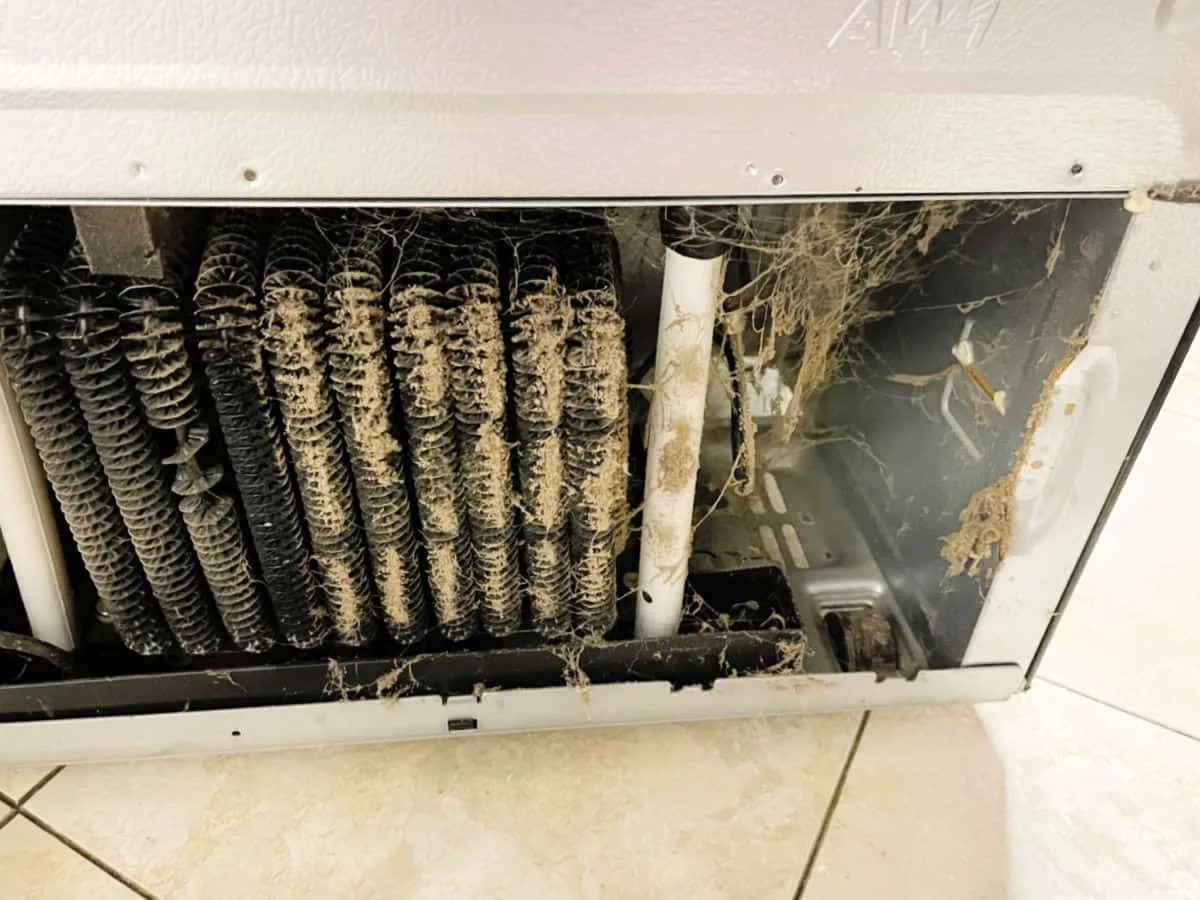 condenser coils dirty