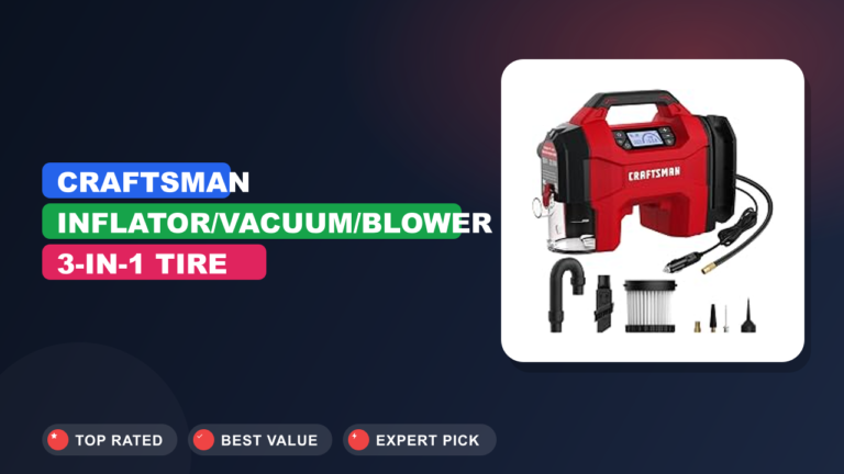 CRAFTSMAN Inflator/Vacuum/Blower 3-IN-1 Tire Inflator Review
