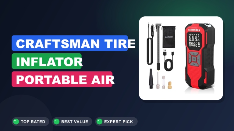 CRAFTSMAN Tire Inflator Portable Air Compressor Review