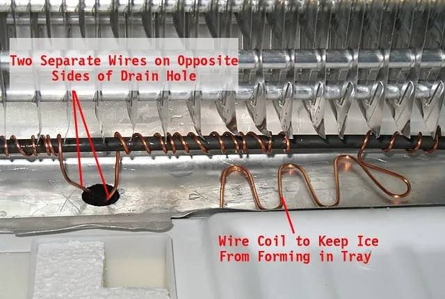 Defrost drain tube