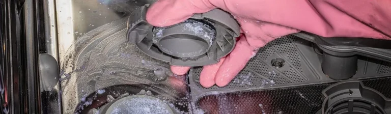 Dishwasher spray arm clogged jets