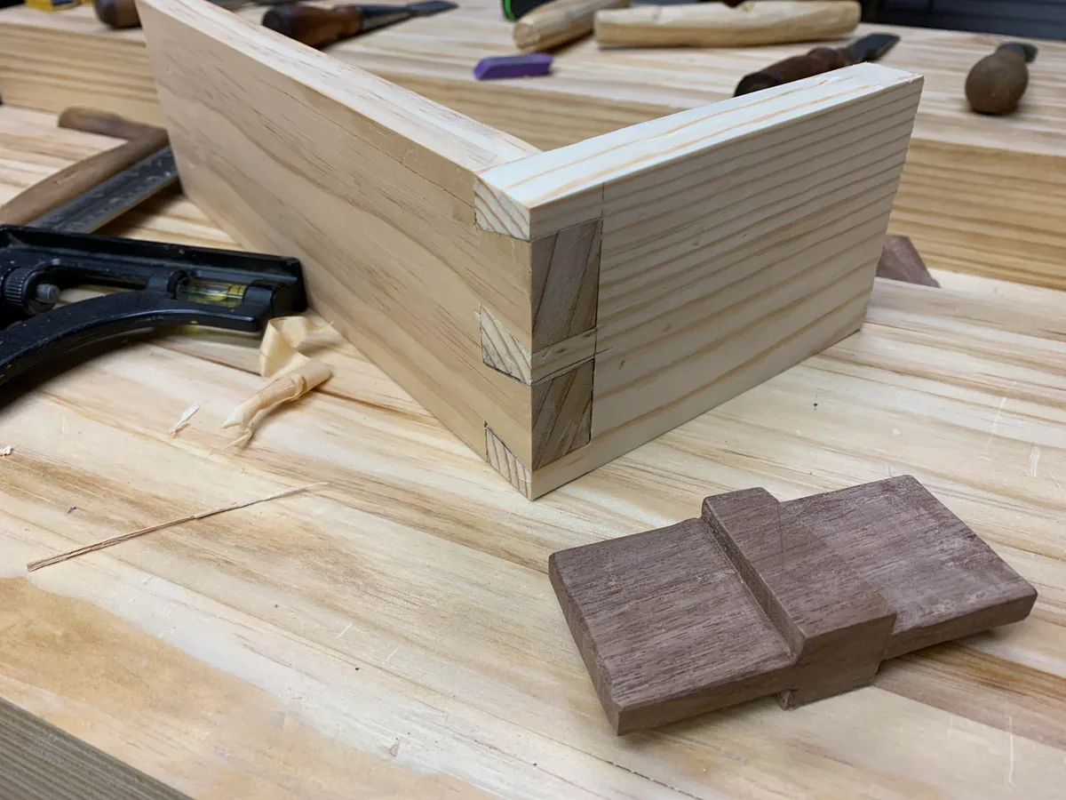 Dovetail and mortise-and-tenon joinery