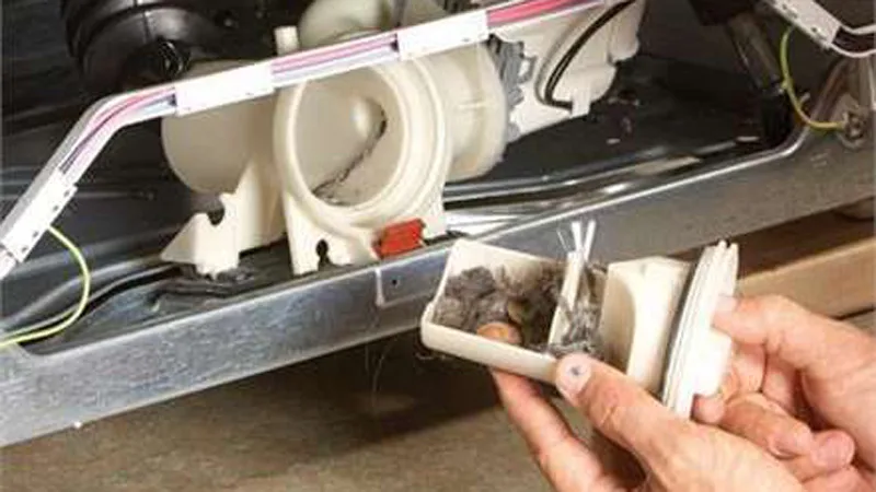 drain pump filter debris