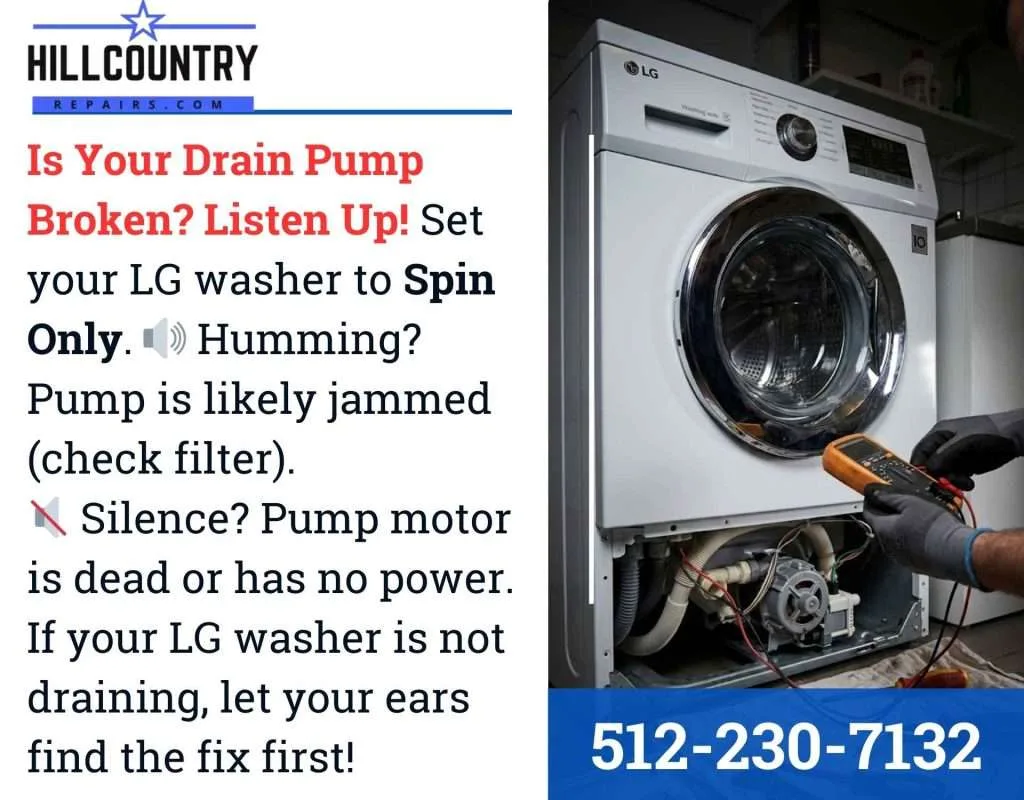 drain pump multimeter test