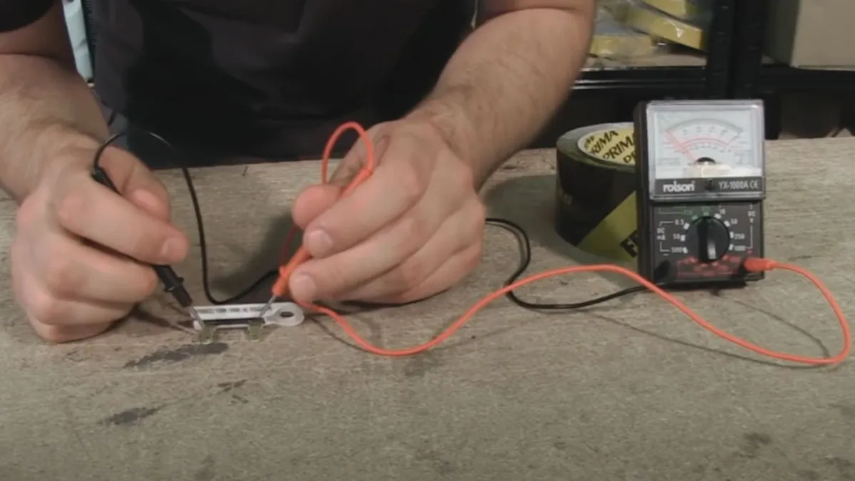 Dryer thermal fuse multimeter test
