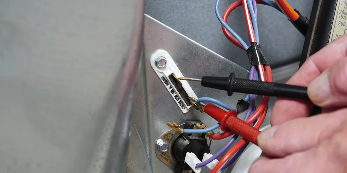dryer thermal fuse test multimeter