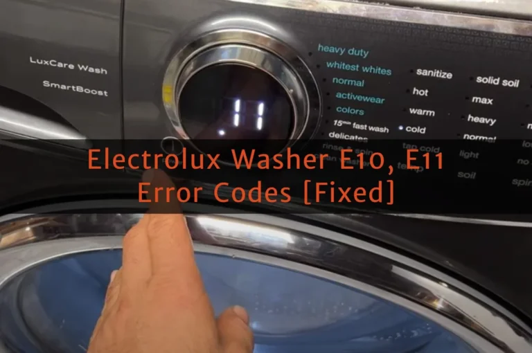 Electrolux Front Load Washer Troubleshooting