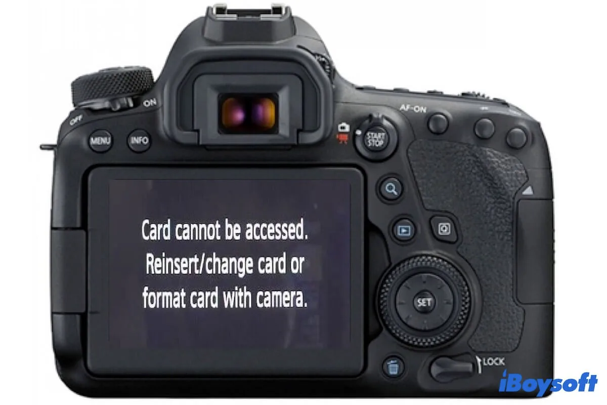 Format card in camera