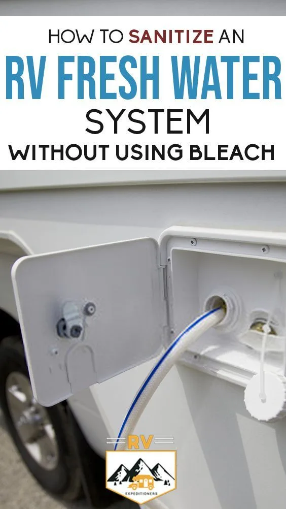 fresh water tank sanitization