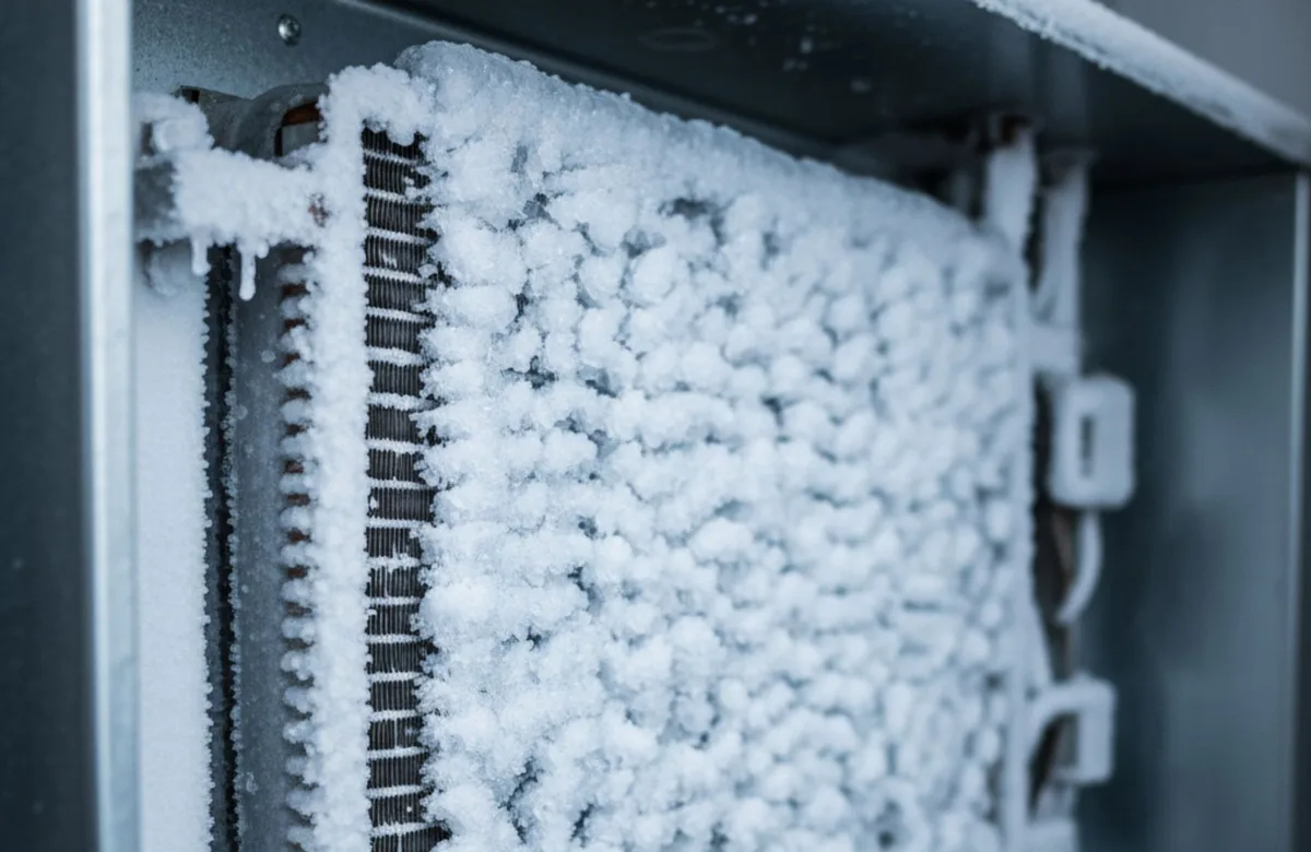 frozen evaporator coil