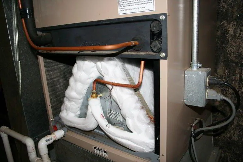 frozen evaporator coil