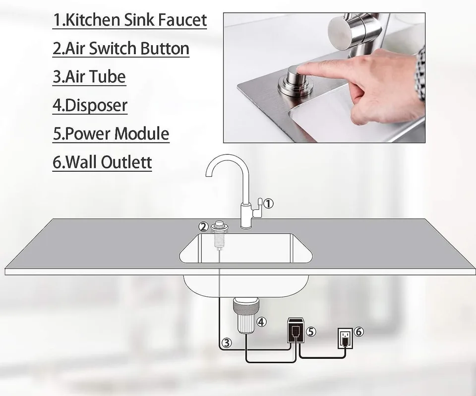 Garbage Disposal Air Switch Not Working