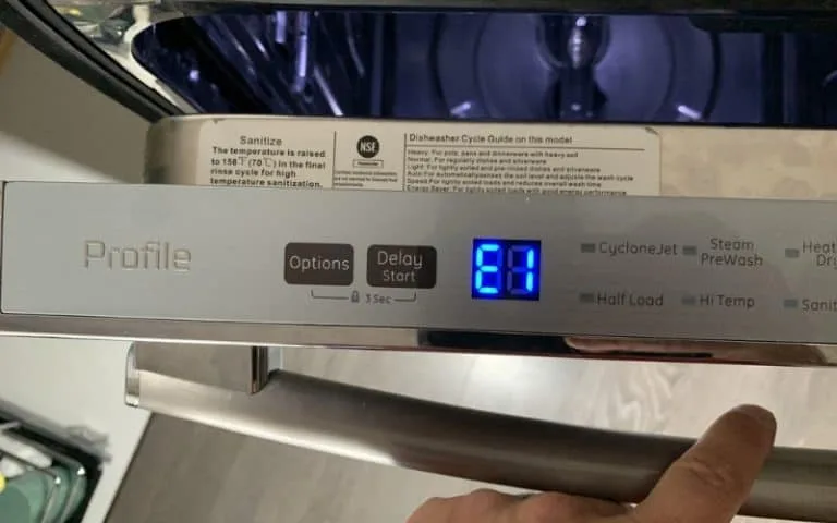 GE Profile error code list