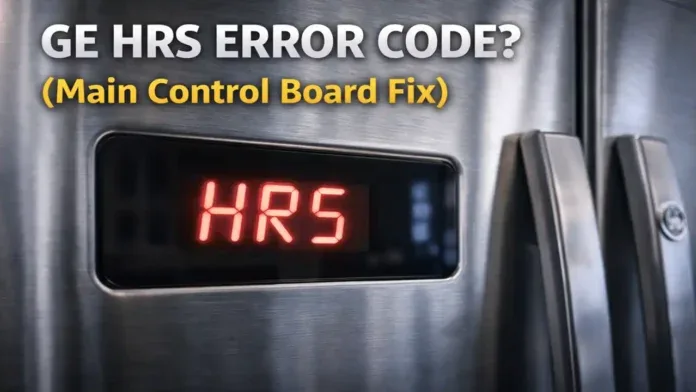 GE Refrigerator Error Code Display