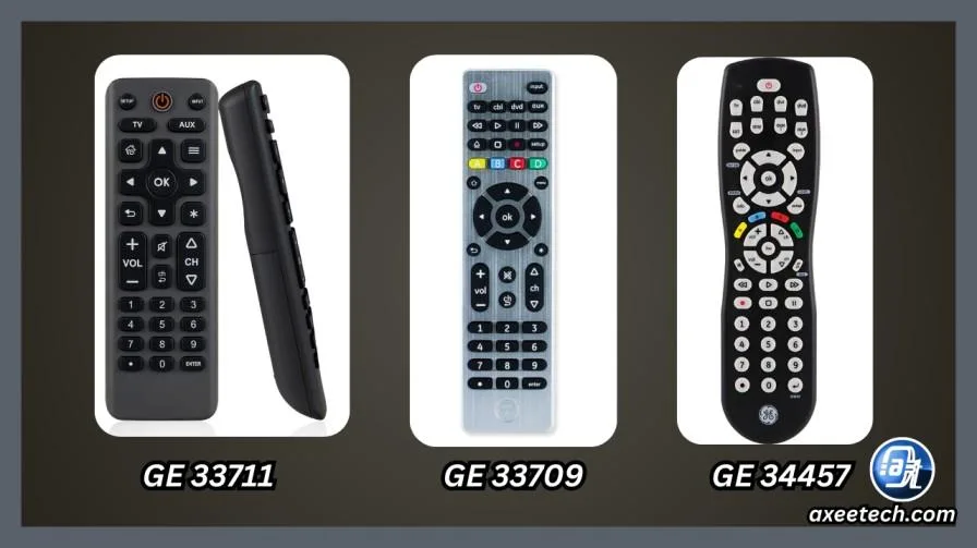 GE remote model number label