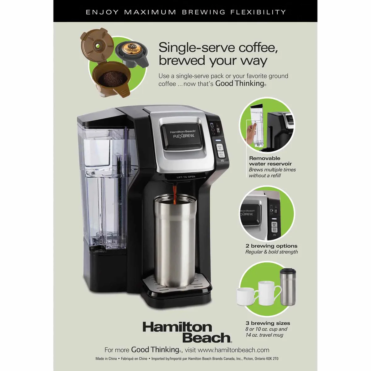Hamilton Beach Flexbrew Single Serve Not Working
