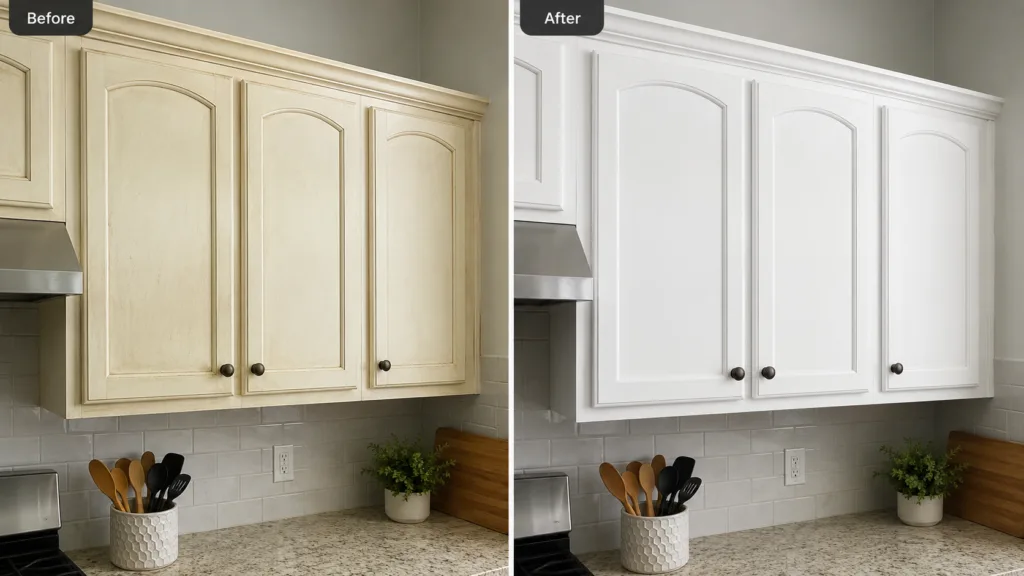 How To Clean White Kitchen Cabinets