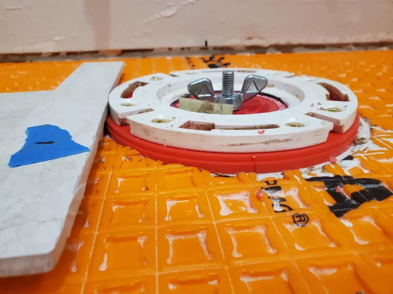How To Installing Ditra Around Toilet Flange