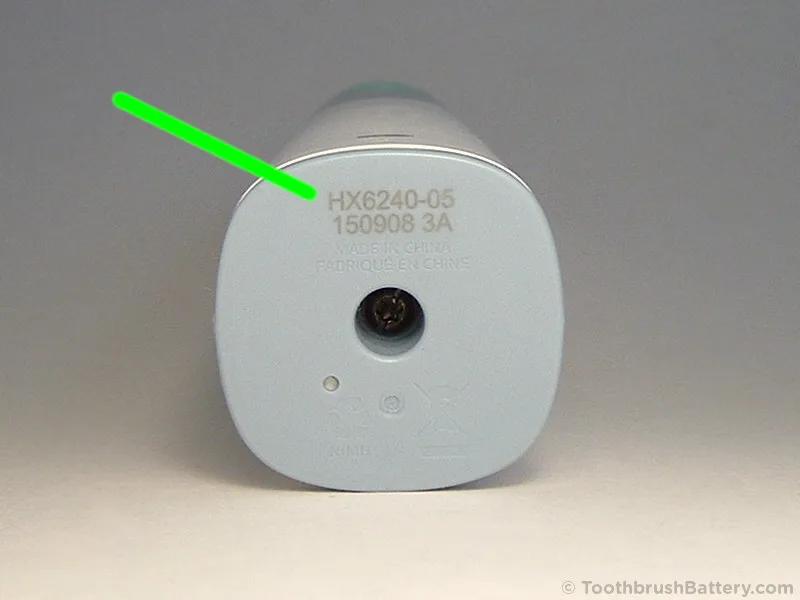How to read Sonicare serial number flashlight