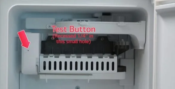 ice maker reset button
