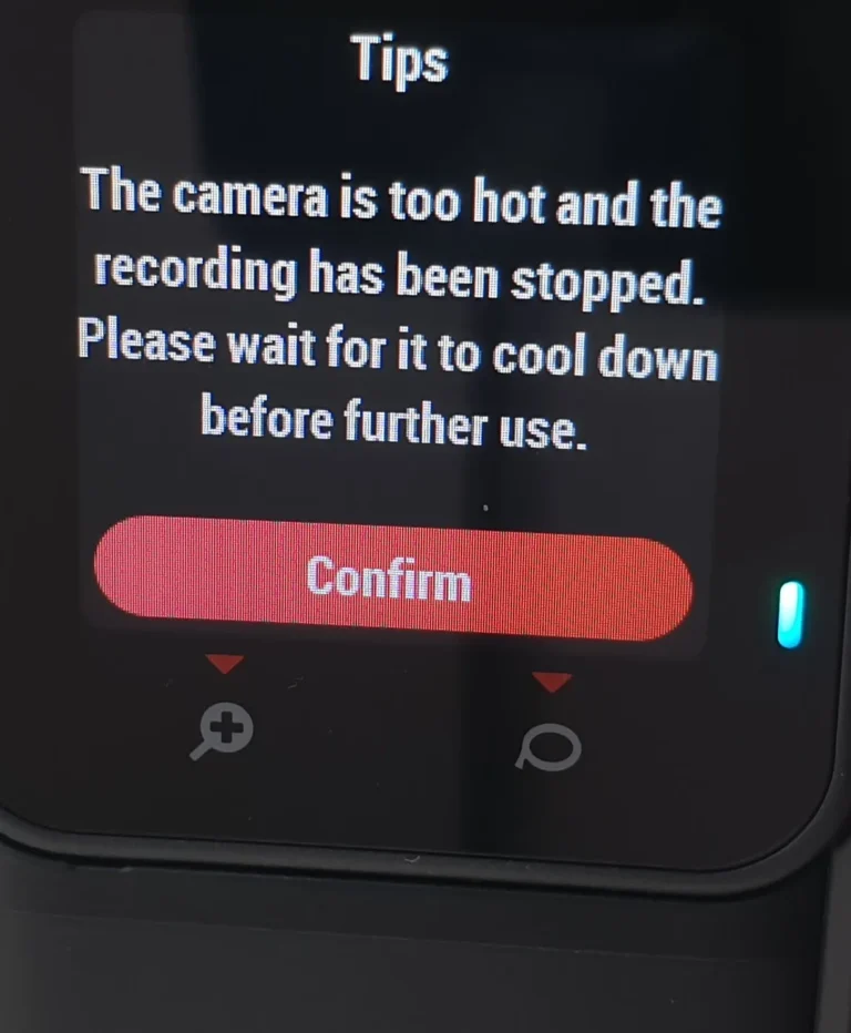 Insta360 X3 overheating error