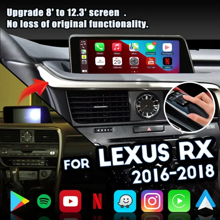 Lexus RX 350 multimedia screen Bluetooth menu