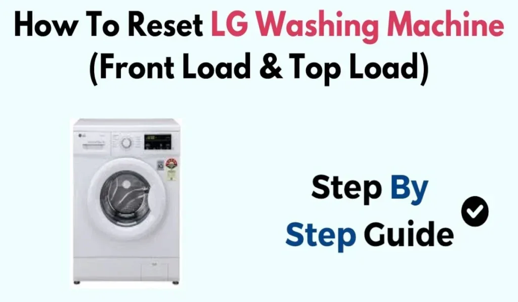 LG washing machine factory reset steps