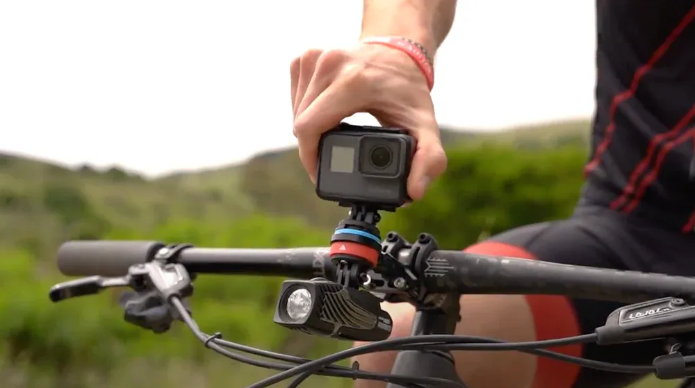loose action camera mount on bike