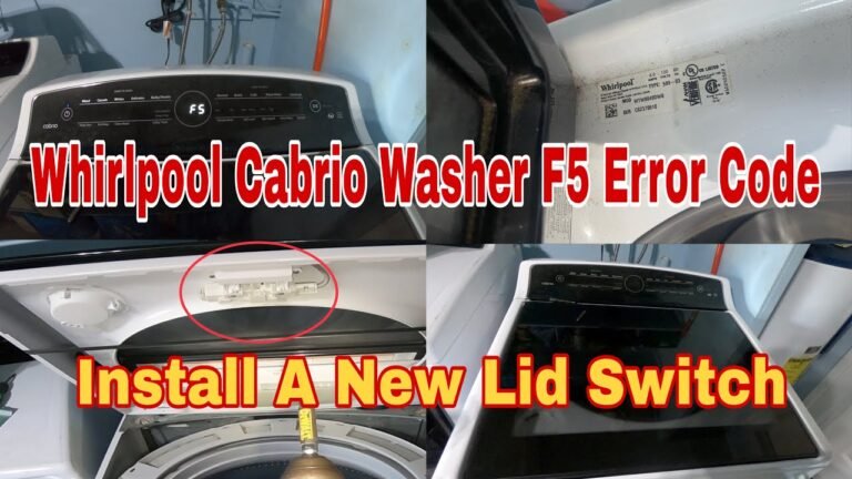 Whirlpool Cabrio Washer Error Codes