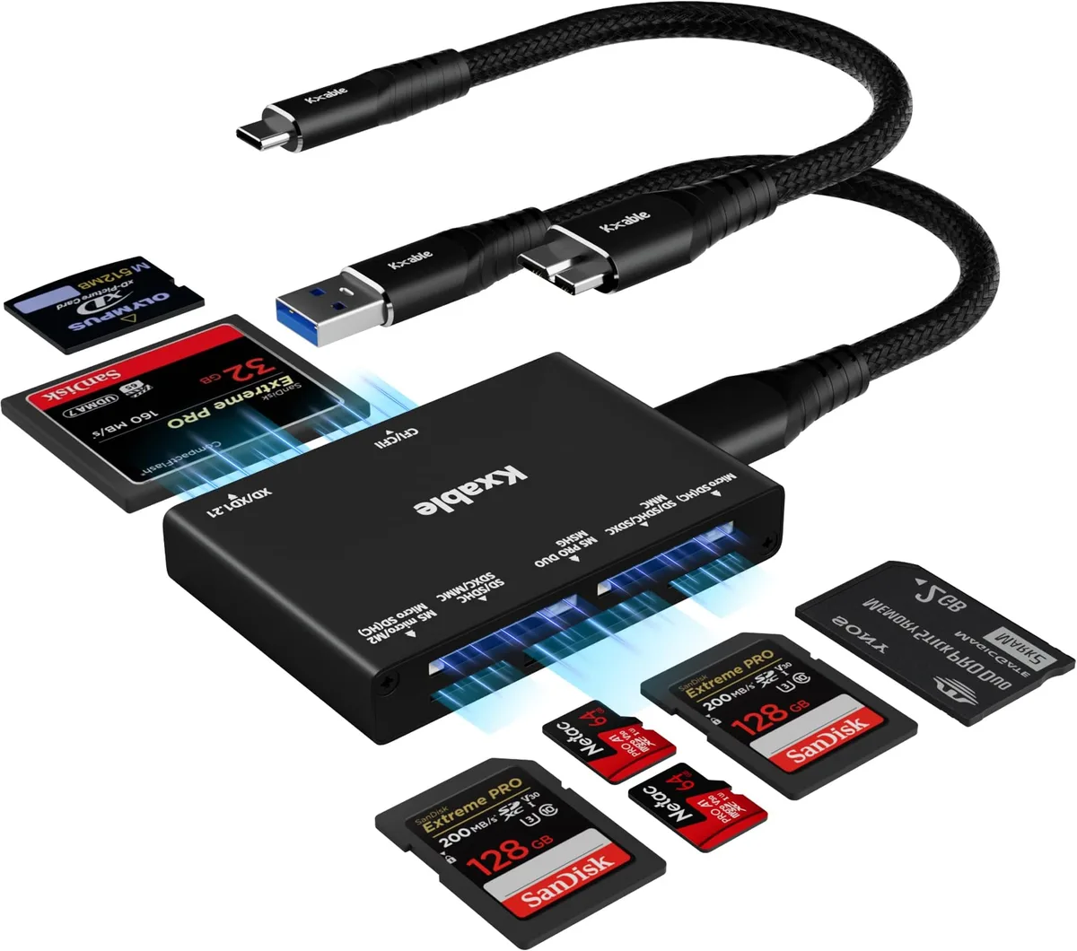 microSD card with SD adapter