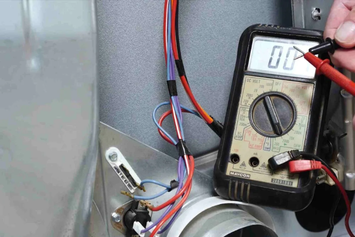 multimeter testing thermal fuse