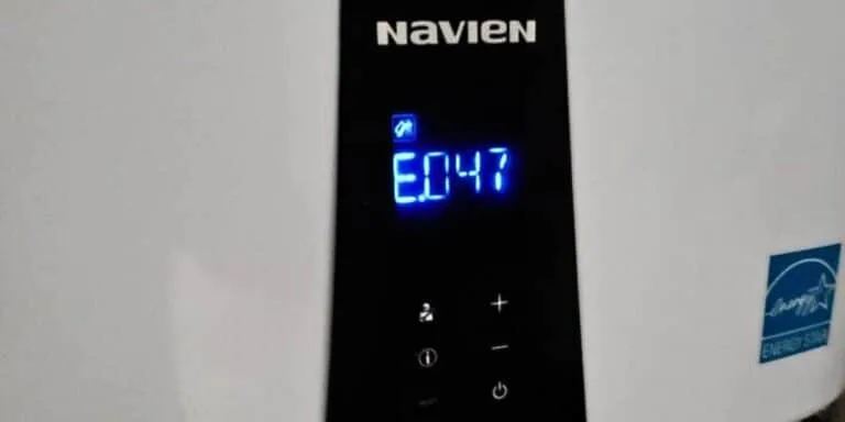 Navien NPE-240A error code display