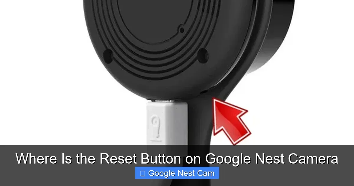 Nest Cam factory reset button