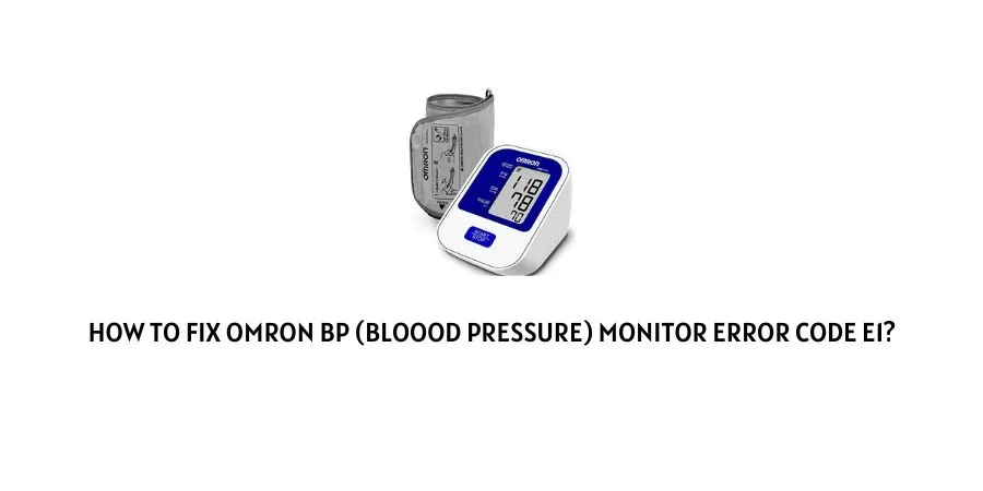 Omron Blood Pressure Monitor Troubleshooting