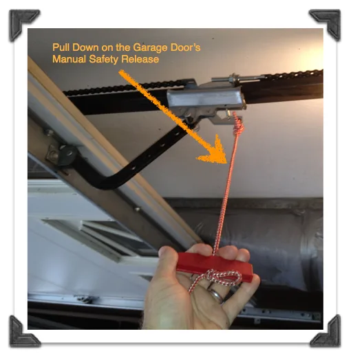 Opener hums but door stuck