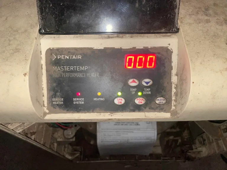 Pentair Heater Error Codes