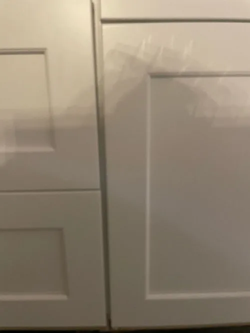 poor cabinet alignment