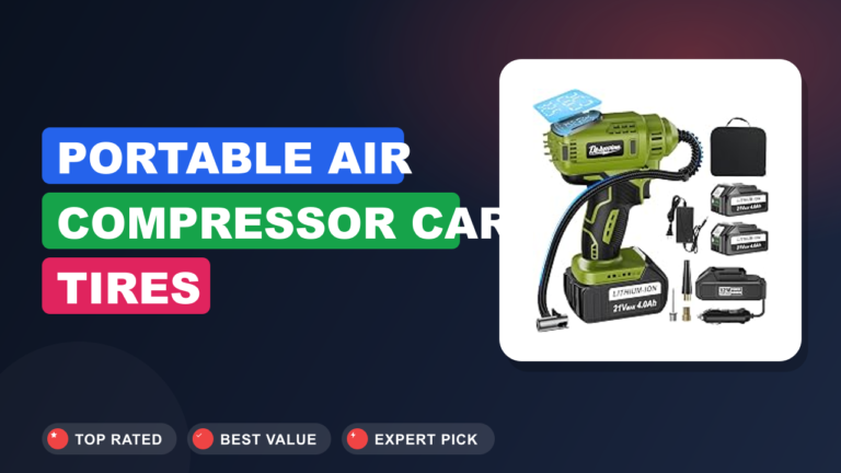 Portable Air Compressor Car Tires 2x4000Mah Review