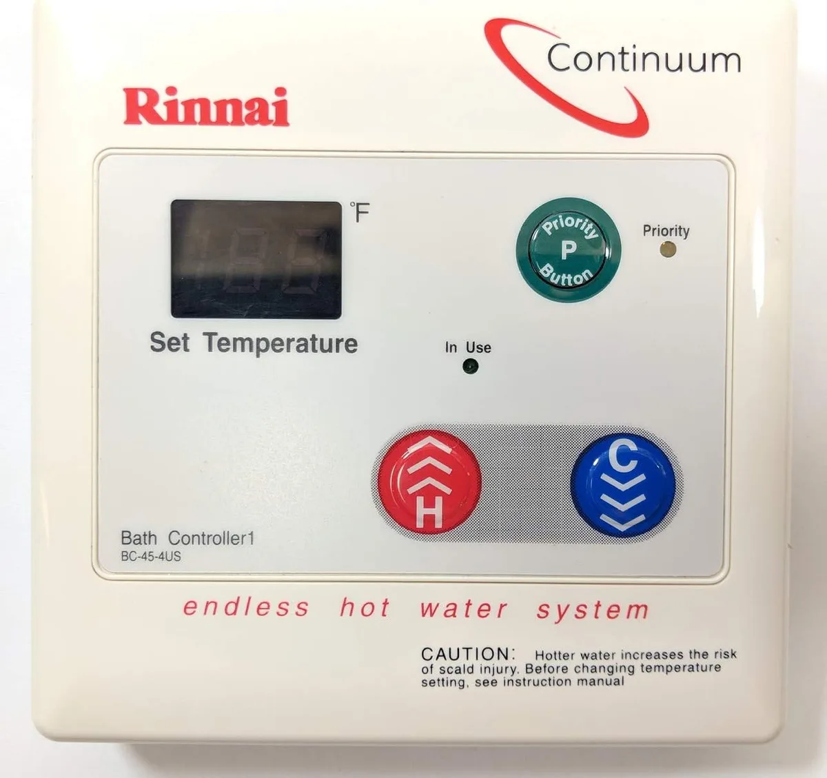 Rinnai remote control red flash pattern
