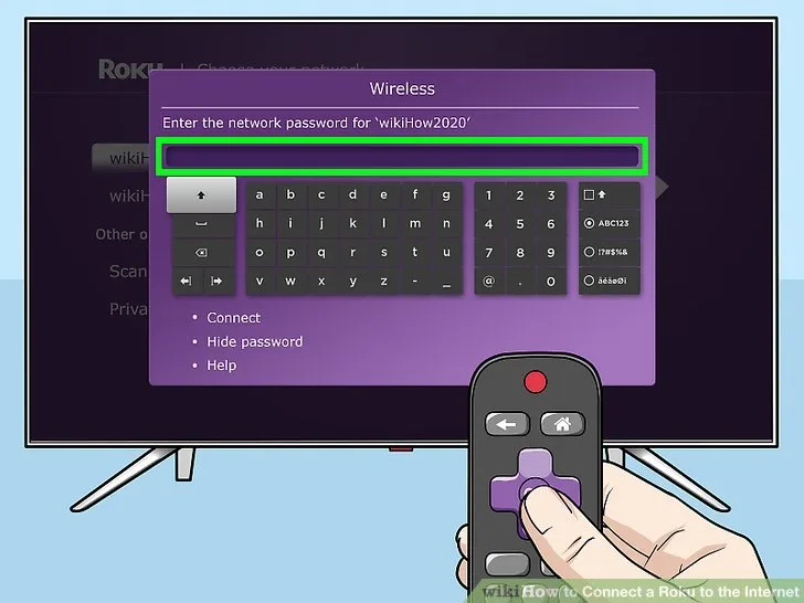 Roku TV network setup