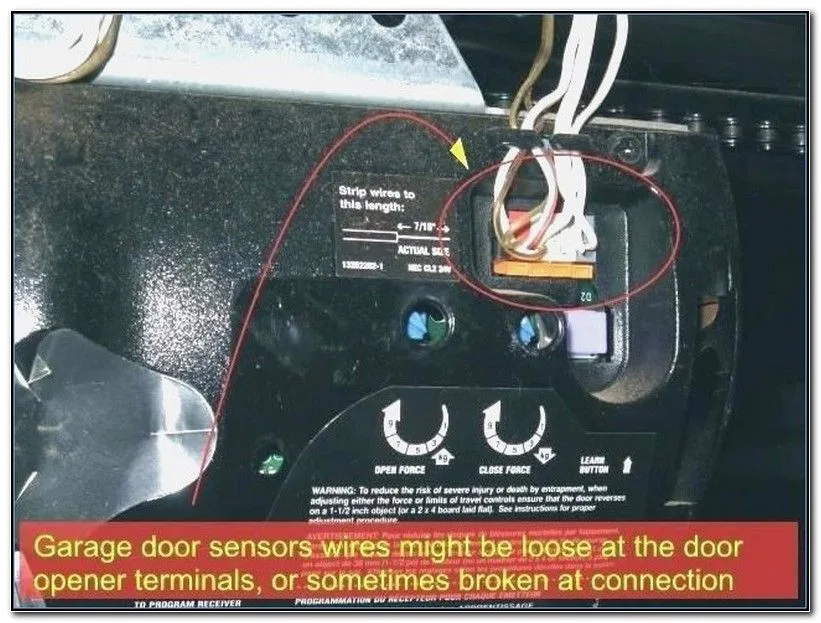 Safety reversing sensors (photoelectric eyes)