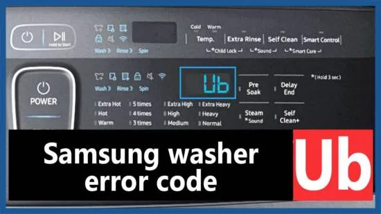 Samsung error code system