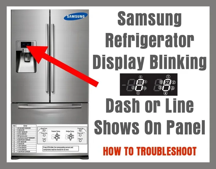 Samsung Fridge Not Cooling Lights Blinking